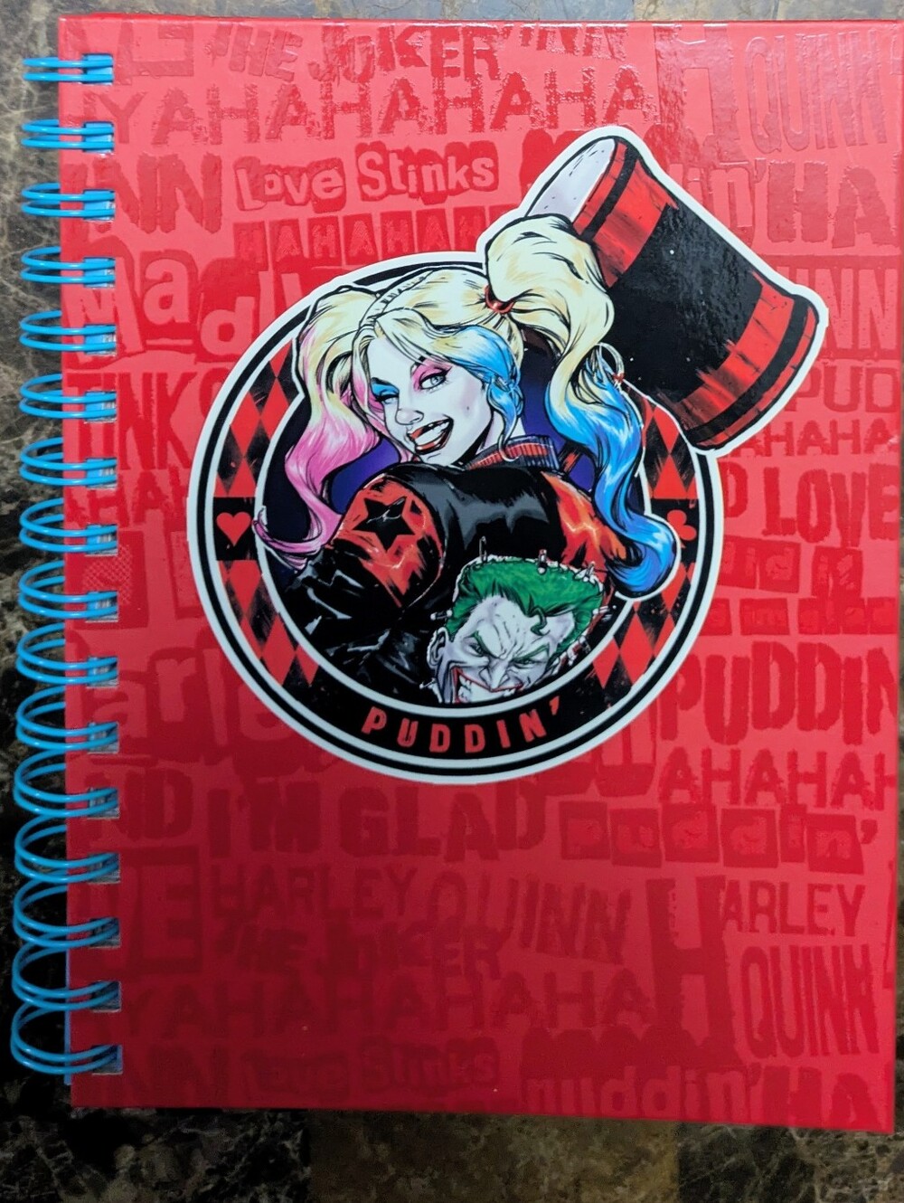 DC Comics Harley Quinn Spiral Notebook New Sealed Stickers Included Mad Love